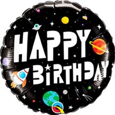 Qualatex 18 Inch Birthday Astronaut Round Foil Balloon
