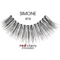 Red eye makeup Red Cherry #118 Simone False Eyelashes Womens RED CHERRY Halloween Eye Lashes Makeup