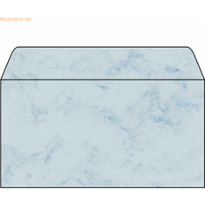 Sigel DU170 kuvert, marmor blå, gummerat, DIN lång, 50 stycken – fler färger