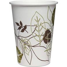 Dixie Hot Paper Cups, 8 Oz. 1,000/Carton, White/Nature Design