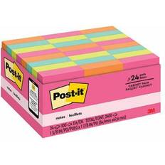 Post-it® Super Sticky Note Pads, 4x4, Lined, Asstd Colors, Six 90 Sheet  Pads/Pk