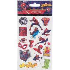 Marvel Stickers Marvel Spider-Man Character and Symbols Sticker Sheet 4-Pack