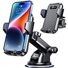 Mobile Device Holders VANMASS Universal Car Phone Mount,【Patent & Safety Certs】 Upgraded Handsfree Dashboard Stand, Phone Holder for Car Windshield Vent, Compatible iPhone 14 13 12 11 Pro Max Xs XR X 8, Galaxy s20 (Black)