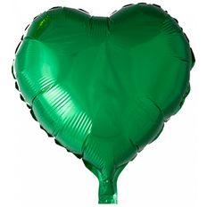 Hjerteformet Folieballon, Grøn