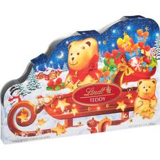 Lindt TEDDY Sleigh Holiday Assorted Chocolate Advent Calendar, Box 9.3