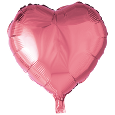Hjerteformet Folieballon, Pink