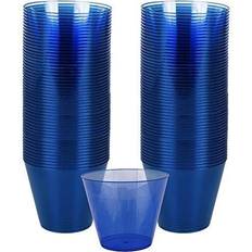 Amscan Disposable Plastic Cup- 9 oz. Royal Blue 72 Pcs