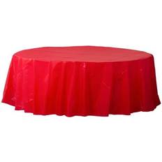 Amscan 84" Apple Red Round Plastic Table Cover, 6ct. MichaelsÂ Red 84"