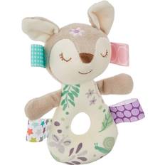 Rattles Mary Meyer Taggies Embroidered Soft Ring Rattle, Flora Fawn