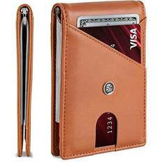 Wallet. Minimalist Wallet Credit Card Holder with Money Clip RFID Wallet Protection. Slim