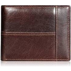 Mens Wallet Men's Genuine Leather Wallet And Zipper Coin Pocket Bifold Purse With Chain 16 Credit Card Holder Genuine Leather Gents Wall