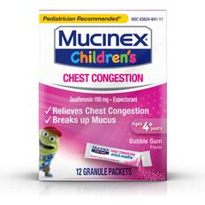 Chest congestion medicine Mucinex Childrens Chest Congestion Mini-Melts Packets Bubble Gum