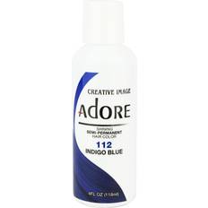 Adore Semi-Permanent Haircolor #112 Indigo Blue 4 Ounce (118ml) (2 Pack)