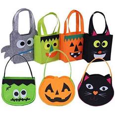 Halloween Treat Bags - 24 Pcs Halloween Trick or Treat Goody Gags Gift  Bags, 24 Pcs Halloween Stickers, Halloween Goodie Bags Party Supplies