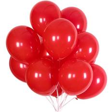 Party Balloons; 12-inch Latex Balloons 50 pcs, Wedding, Birthday Party, Baby Shower, Christmas Party Decorations (red)