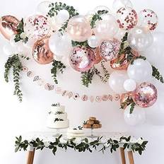 Balloons DIY Rose Gold Balloons Garland Kit 70pcs Latex Balloons Confetti Balloons Foil Balloons Combination Arch Garland Banner for Birthday Wedding Party Photo Booth Backdrop Venue Decor (Rose gold)