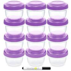 Leakproof Baby Food Storage - 12 Container Set, Small Plastic