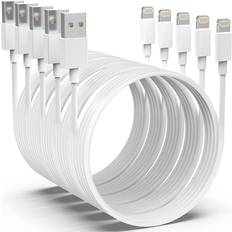 Iphone 6 charger MFi Certified] 5pack[6/6/6/10/10FT] iPhone Charger Pro