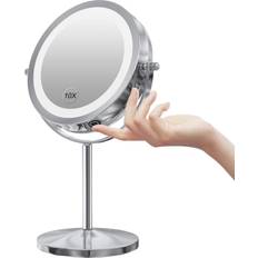 Fancii Aura Go Tri-Color Rose Gold LED Lighted Travel Vanity Mirror