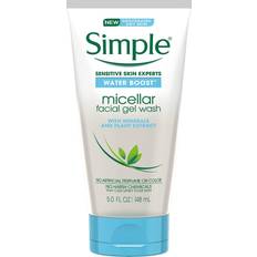 Facial simple wash Water Boost Micellar Facial Gel Wash Sensitive Skin 3 Count