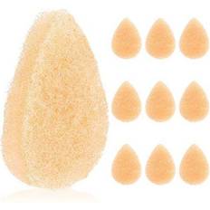 Konjac Sponges 10-Pack Peach Facial Sponge for Daily Cleansing Exfoliating