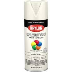 Spray Paints Krylon K05524007 COLORmaxx Spray Paint and Primer for Indoor/Outdoor Use, Gloss Ivory