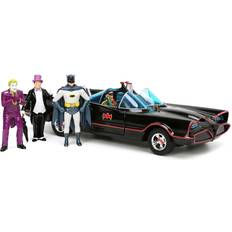 Jada Toys Jada 1966 Classic Car with Diecast Batman Figures Batman TV Series (1966) "Hollywood Rides Series 1/24 Diecast Model Car 33737