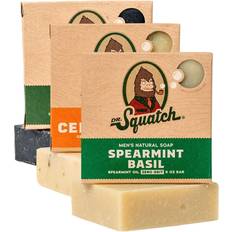 Dr. Squatch Men's Soap Variety 9 Pack - Men's Natural Bar Soap - Pine Tar, Wood Barrel Bourbon, Cold Brew Cleanse, Birchwood Breeze, Bay Rum, Coconut