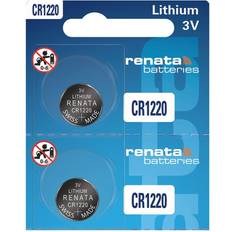 Renata CR1220 Batteries 3V Lithium Coin Cell 1220 Battery (2 Count)