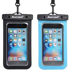 Mobile Phone Cases Universal Waterproof Case,Hiearcool Waterproof Phone Pouch Compatible for iPhone 13 12 11 Pro Max XS Max Samsung Galaxy s10 Google Up to 7.0" IPX8 Cellphone Dry Bag for Vacation-2 Pack