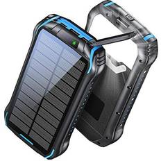  SOXONO Portable Charger Power Bank - 30000mAh Solar Charger, 2  USB Ports High-Speed Panel External Battery Pack for iPhone, Android and  More : Cell Phones & Accessories