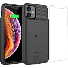 Apple battery case Alpatronix iPhone 11 Battery Case 5000mAh UL-Tested Wireless Charging Battery Case for Apple iPhone 11 (6.1-inch) Model# BX11