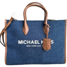 Michael Kors Mirella Large Logo Jacquard Tote Crossbody Bag