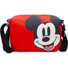 Disney Bag, Cross Body, Mickey Mouse Smiling Up Pose, Yellow, Vegan Leather