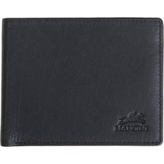 MANCINI Monterrey Collection Black Leather RFID Secure Wallet with Coin Pocket