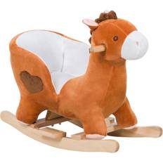 Animals Classic Toys Kids Sturdy Plush Toy Ride On Rocking Horse Pony Animal Rocker