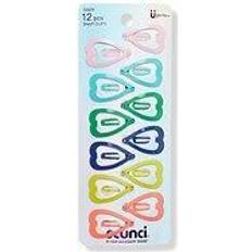 Scunci Kids Hair Accessory Heart Shape Snap Clips - Multicolored 12pcs