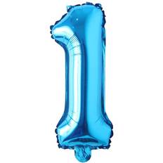 40 inch Blue Happy Birthday Party Balloons Wedding Decorations Ballon Alphabet Foil Letter Helium Balloon Kids Baby Shower Supplies (40 INCH Pure Blue 1)