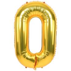 40 Inch Gold Large Numbers Balloon 0-9(Zero-Nine) Birthday Party Decorations,Foil Mylar Big Number Balloon Digital 0 for Birthday Party,Wedding, Bridal Shower Engagement Photo Shoot, Anniversary