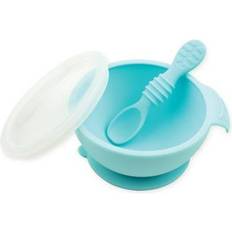 Sperric Silicone Baby Feeding Set - Infant Suction Bowls With Lids And  Spoons