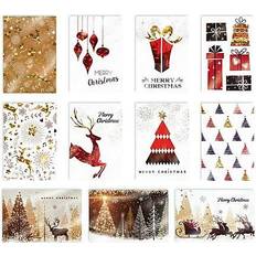 Better Office Christmas Cards with Envelopes 6 x 4 Assorted Colors 100/Pack (64590)