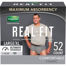 Depend Real Fit Incontinence Fragrance Free Underwear for Men - Maximum Absorbency