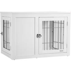 Pawhut Dog Crate Furniture Wire Indoor Pet Kennel Cage 55.2x59.7