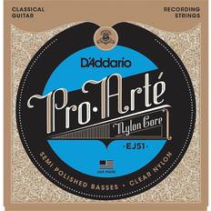 Musikktilbehør D'Addario Ej51 Pro-Arte Semi Polished Basses Hard Tension Classical Guitar Strings