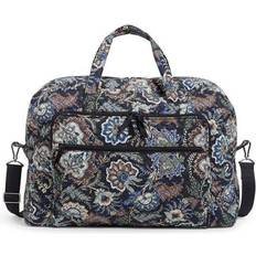 Vera Bradley Grand Weekender Travel Bag Women in Java Navy Camo Blue/White Blue/White