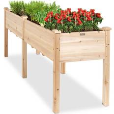 Elevated planter box Best Choice Products 72x24x30in Raised Garden Elevated Planter