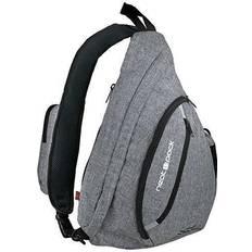 Crossbody Bags Versatile Canvas Sling Bag/Travel Backpack Wear Over Shoulder or Crossbody (Gray)