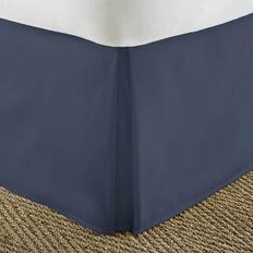 Home Collection Premium Pleated Dust Ruffle Bed Skirt Valance Sheet Blue