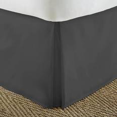 Queen Valance Sheets Home Collection Premium Pleated Dust Ruffle Valance Sheet Black (203.2x152.4)