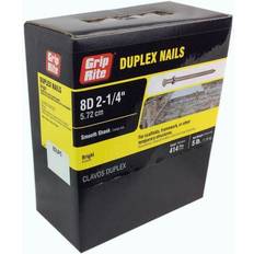 Hardware Nails Grip-Rite #10-1/4 2-1/4 8-Penny Bright Steel Duplex Nails 5 lb.-Pack 1pcs